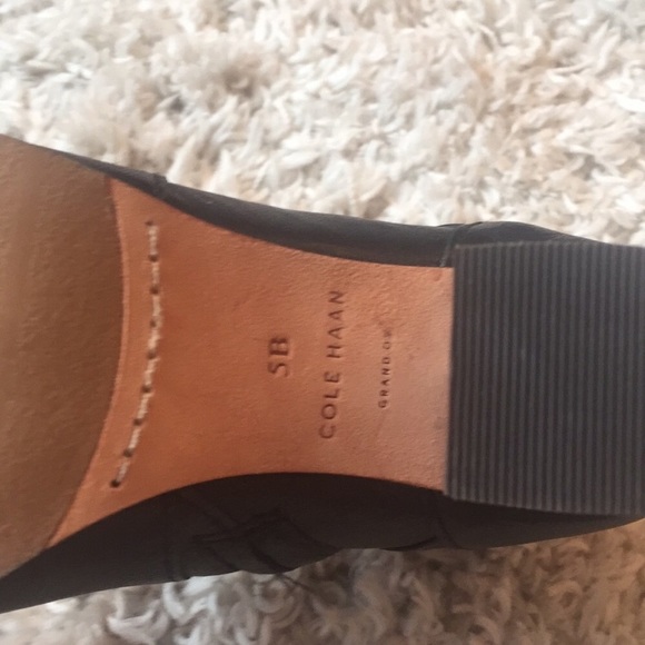 Black leather ankle boot by Cole Haan - Picture 4 of 6